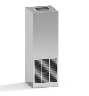 Unidade de ventiloconvector tipo oculto vertical para uso dom&eacute;stico